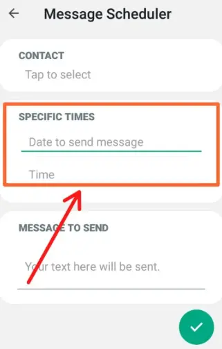 fm message shedule