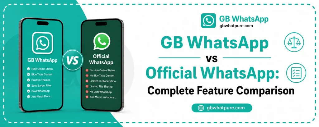 GB WhatsApp vs Official WhatsApp Complete Feature Comparison